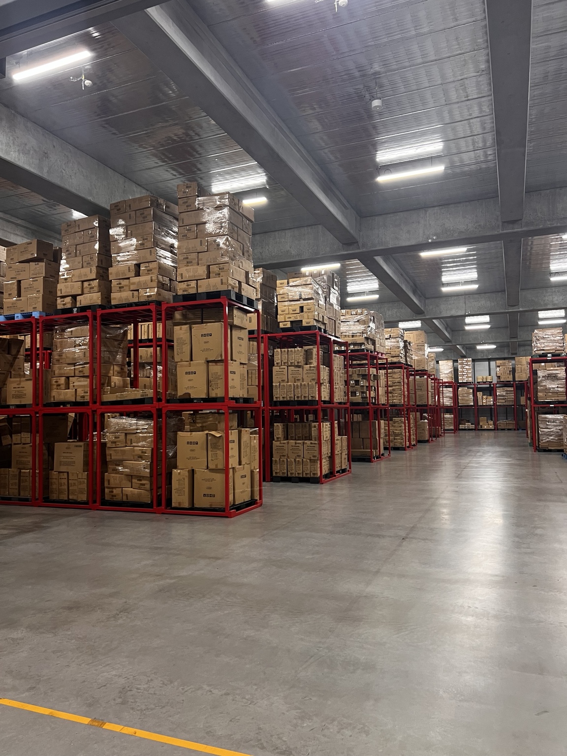 Inventory inside the BRIDGE warehouse